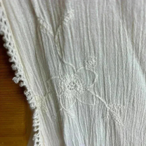 American Eagle Short Duster Boho Cover Up Cream Color Size M - Picture 2 of 8